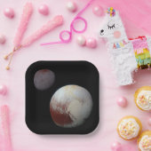 冥王星とチャロン9thまたはドワーフ惑星シス太陽のテム ペーパープレート (パーティー)