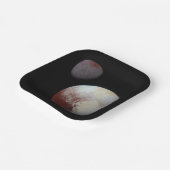 冥王星とチャロン9thまたはドワーフ惑星シス太陽のテム ペーパープレート (傾斜あり)