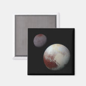 冥王星とチャロン9thまたはドワーフ惑星シス太陽のテム マグネット (正面/裏面)