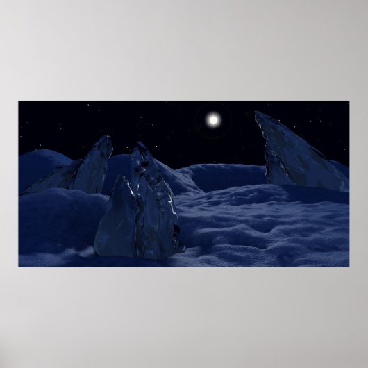 冥王星の夕日 ポスター (正面)