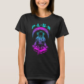 冥王星の愛の統一リスペクトテクノレイヴEdm Astr Tシャツ (正面)