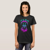 冥王星の愛の統一リスペクトテクノレイヴEdm Astr Tシャツ (正面フル)