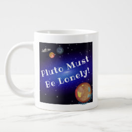 冥王星は孤独でなければならない名物マグカップ ジャンボコーヒーマグカップ
