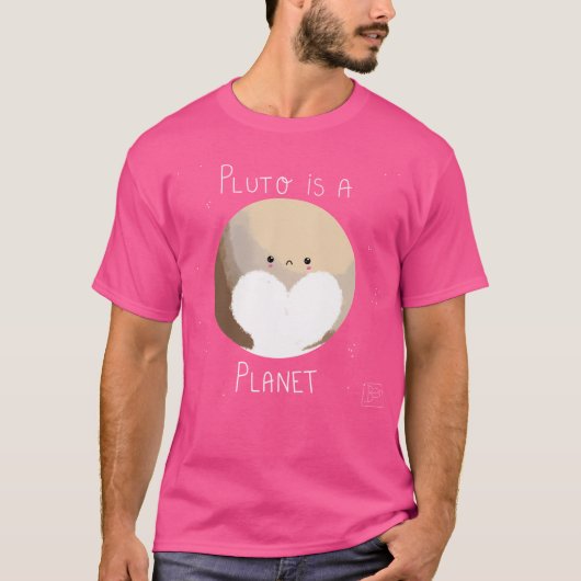冥王星は惑星である Tシャツ (正面)