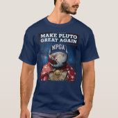 冥王星を再素晴らし作する Tシャツ (正面)
