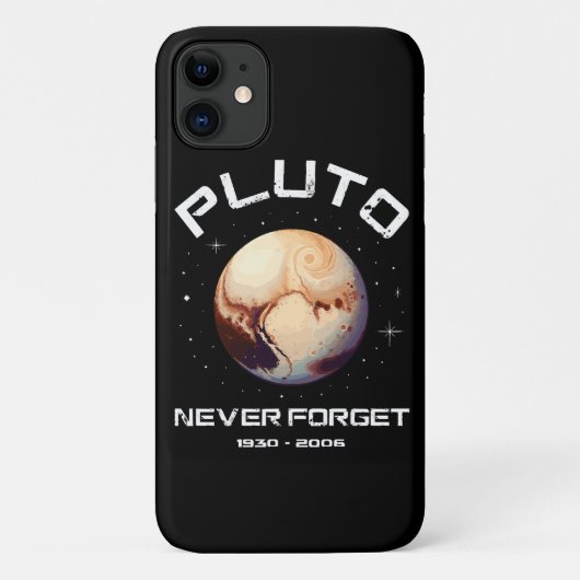 冥王星を決して忘れない Case-Mate iPhoneケース (裏面)