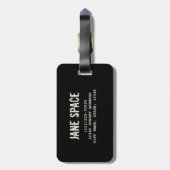 冥王星イエロープラネット3d宇宙宇宙イラストレーション ラゲッジタグ (裏面縦)