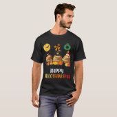 冥王星ハロウィーンとメリークリスマスハッピーハロタ Tシャツ (正面フル)