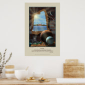 冥王星プリント ポスター (キッチン)