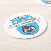 冥王星リビング大学 ラウンドペーパーコースター (アングル)