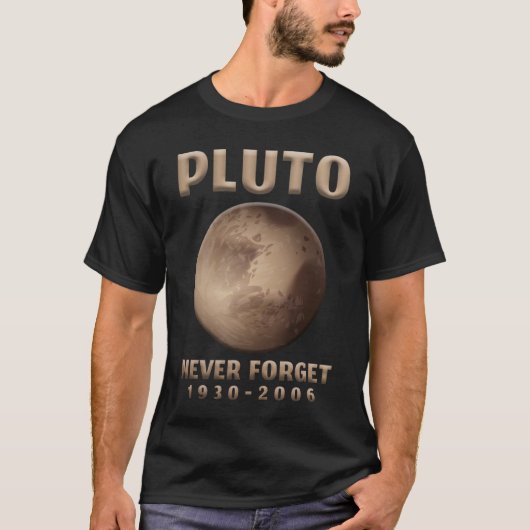 冥王星忘れ常宇宙飛行士惑星宇宙宇宙 Tシャツ (正面)