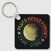 冥王星忘れ1930-2006年ヴィンテージ惑星レトロ キーホルダー (正面)