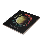 冥王星忘れ1930-2006年ヴィンテージ惑星レトロ タイル (側面)