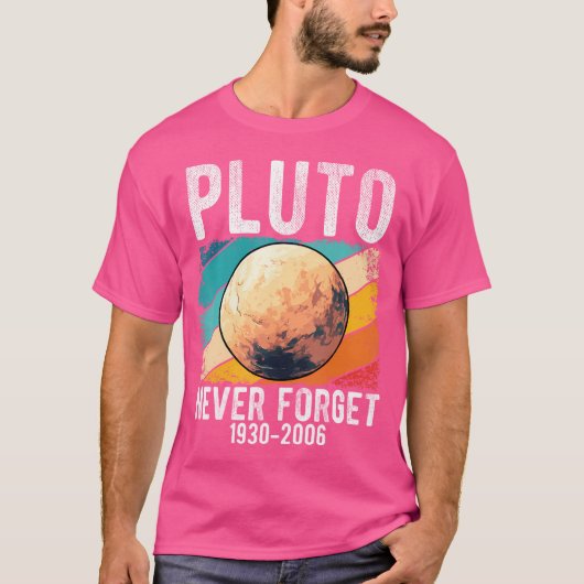 冥王星1930忘れ-2006冥王星の天文学ヴィンタ Tシャツ (正面)