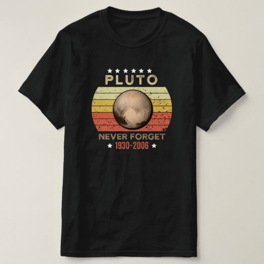 冥王星1930忘れ-2006 Tシャツ (デザイン正面)
