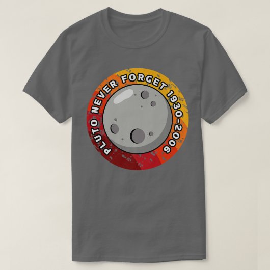 冥王星1930忘れ-2006 Tシャツ (デザイン正面)