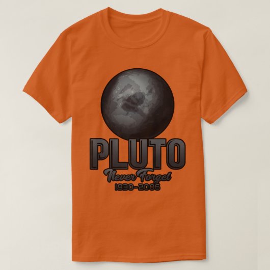 冥王星1930忘れ-2006 Tシャツ (デザイン正面)