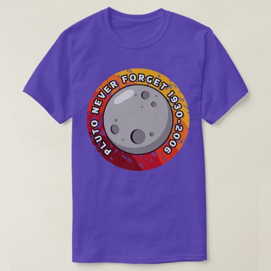 冥王星1930忘れ-2006 Tシャツ (デザイン正面)