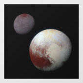 冥王星 & カロン 9番目の準惑星 太陽系 ウィンドウサイン (シート)