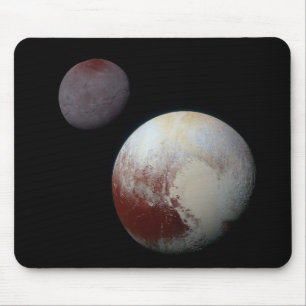 冥王星 & カロン 9番目の準惑星 太陽系 マウスパッド