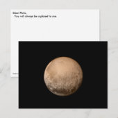 冥王星、私のお気に入りの惑星 – New Horizons NASA ポストカード (正面/裏面)