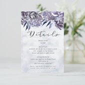 冬あじさいフローラゲストインフォメーションカード エンクロージャーカード (スタンド正面)