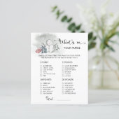 冬あなたの財布の赤ちゃんシャワーゲームの中に何がある (スタンド正面)