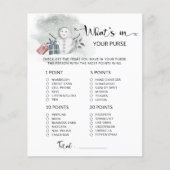 冬あなたの財布の赤ちゃんシャワーゲームの中に何がある (正面)