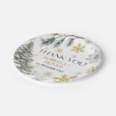 冬ありがとう ペーパープレート (アングル)