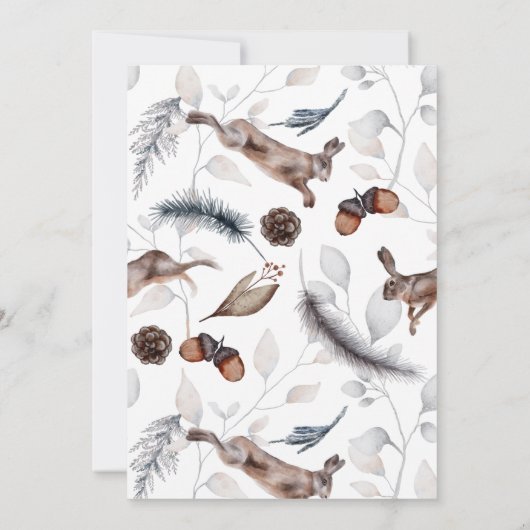 冬うさぎどんぐん草フェスティバル記念日 招待状 (裏面)