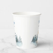 冬うさぎ赤ちゃんシャワー 紙コップ (右)