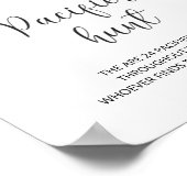 冬おしゃぶり狩り標識。おしゃぶりゲームを見つける ポスター (角)