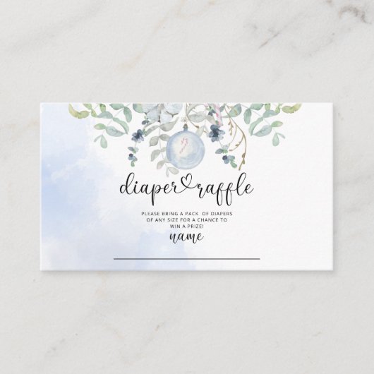 冬おむつラッフルチケット エンクロージャーカード (正面)