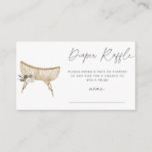 冬おむつラッフルチケット。子供部屋おむつラッフル エンクロージャーカード (正面)