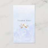 冬おむつ男女兼用ラッフルベビーシャワー エンクロージャーカード (裏面)