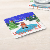 冬おもしろいのスキーをする ペーパーコースター (アングル)