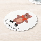 冬おもしろいのスキーをする ペーパーコースター (アングル)