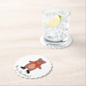 冬おもしろいのスキーをする ペーパーコースター (インサイチュ)