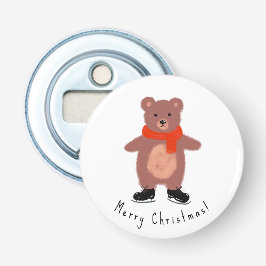 冬おもしろいのスキーをする 栓抜き