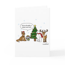 冬おもしろいの考え冷たいクリスマスカード