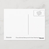 冬おもしろいスキーラブラドール絵画ズ ポストカード (裏面)