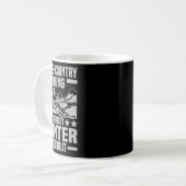 冬おもしろいスポーツ雪クロスカントリースキーが登場 コーヒーマグカップ (正面左)