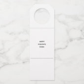 冬おもしろい休日素朴応援ツリーパターン ボトルネックタグ (裏面)