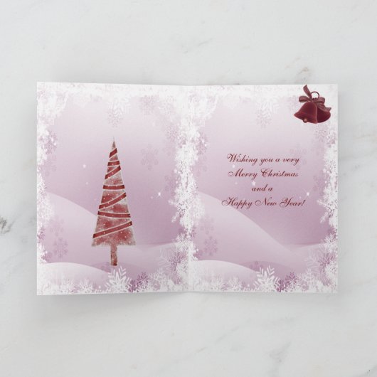 冬おもしろい帽子クリスマスカード付きキリン シーズンカード (内部)