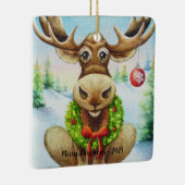冬お洒落のクリスマスムース水のカラーアート セラミックオーナメント (右)