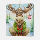 冬お洒落のクリスマスムース水のカラーアート セラミックオーナメント (左)