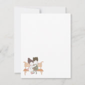 冬お洒落の結婚式サンキューカード サンキューカード (裏面)