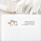 冬お洒落の結婚式差出人住所ラベル ラベル (インサイチュ)