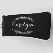 冬お洒落リースブパーソナライズされたラックI ゴルフヘッドカバー (正面)