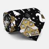 冬お洒落動物の町 ネクタイ (ロール)